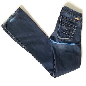 Silver Pioneer Distressed Jeans